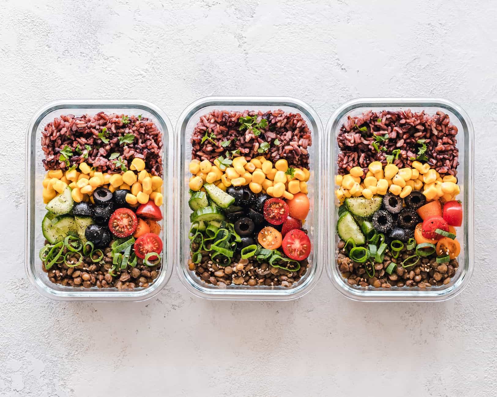 Flat Lay Photography Of Three Tray Of Foods